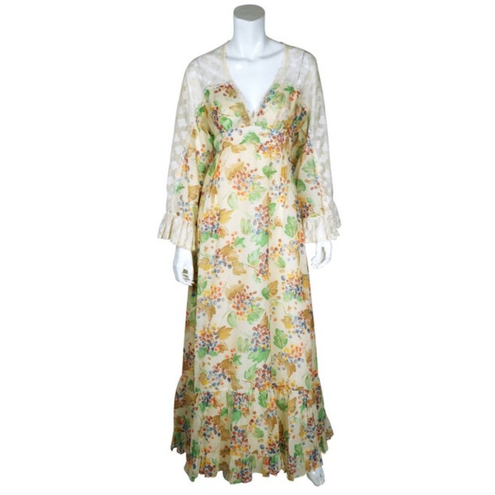 Bohemian long skirt print L size